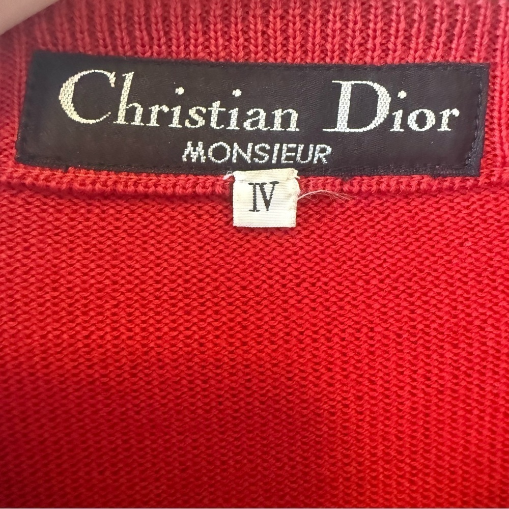 Vintage Christian Dior Men's Multicolor Striped Crewneck Sweater - Picture 4 of 7